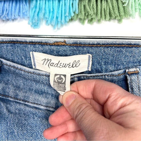 Madewell High Rise Light Wash The Perfect Vintage Jean Frayed Hem Size 29 Tall - Picture 5 of 15
